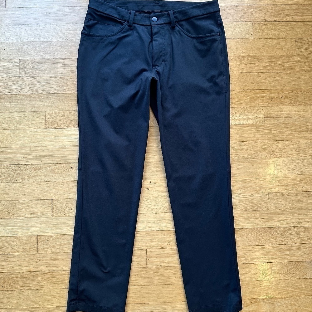 Lululemon Men’s ABC Black Pants Size 32? Inseam 30" - Picture 2 of 13